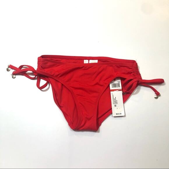 Anne Cole Coral Side Tie Swim Bottom bikini XS - Picture 4 of 6